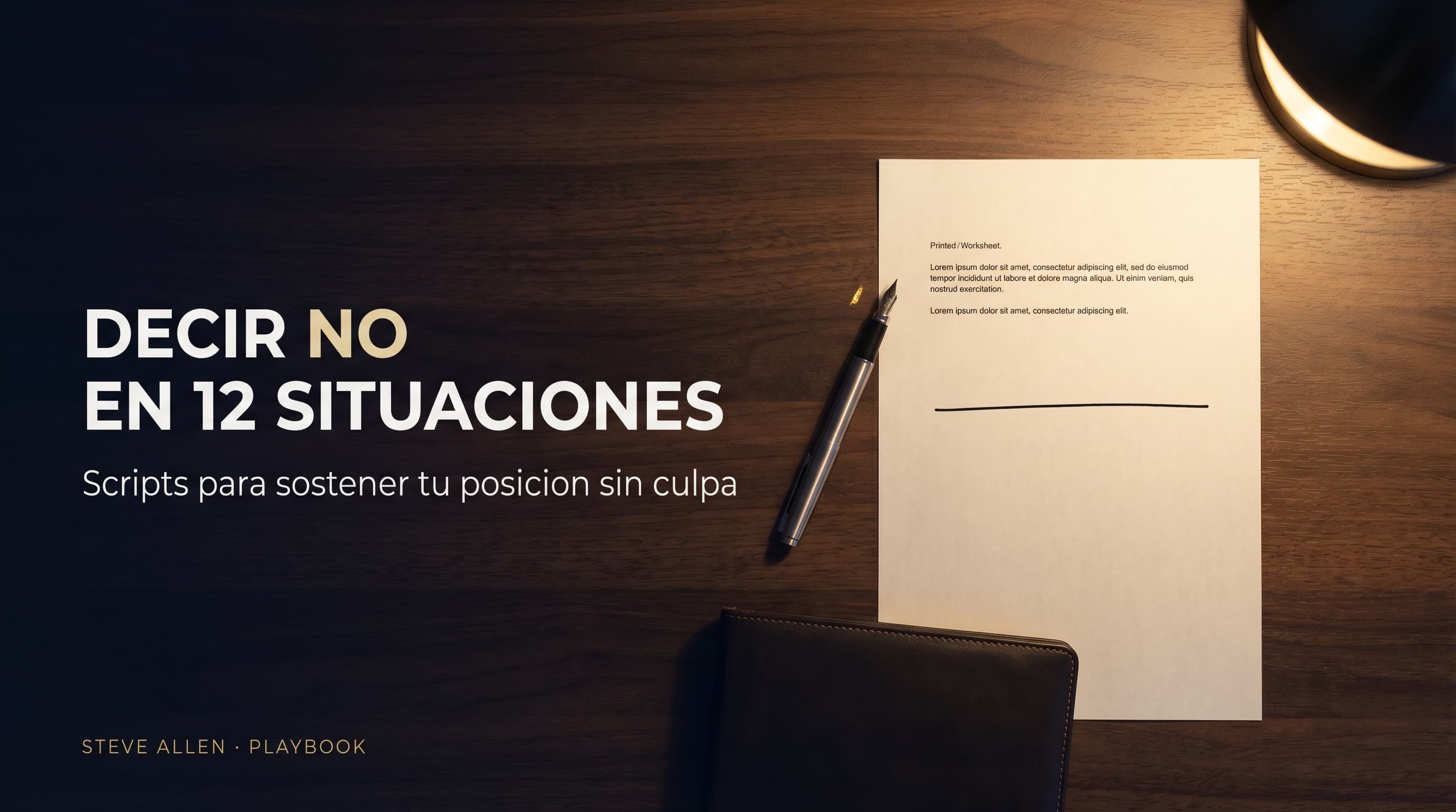 Playbook: Decir No en 12 Situaciones