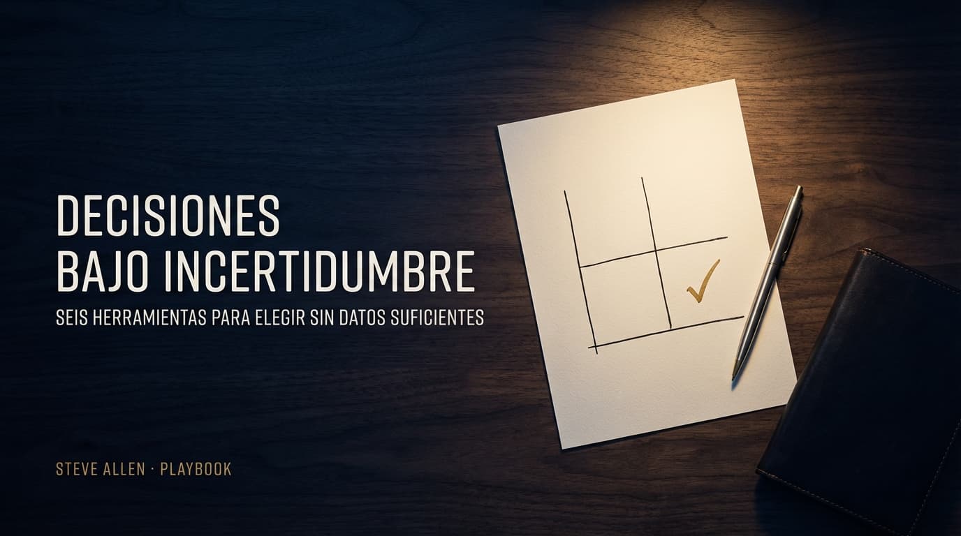 Playbook: Decisiones Bajo Incertidumbre