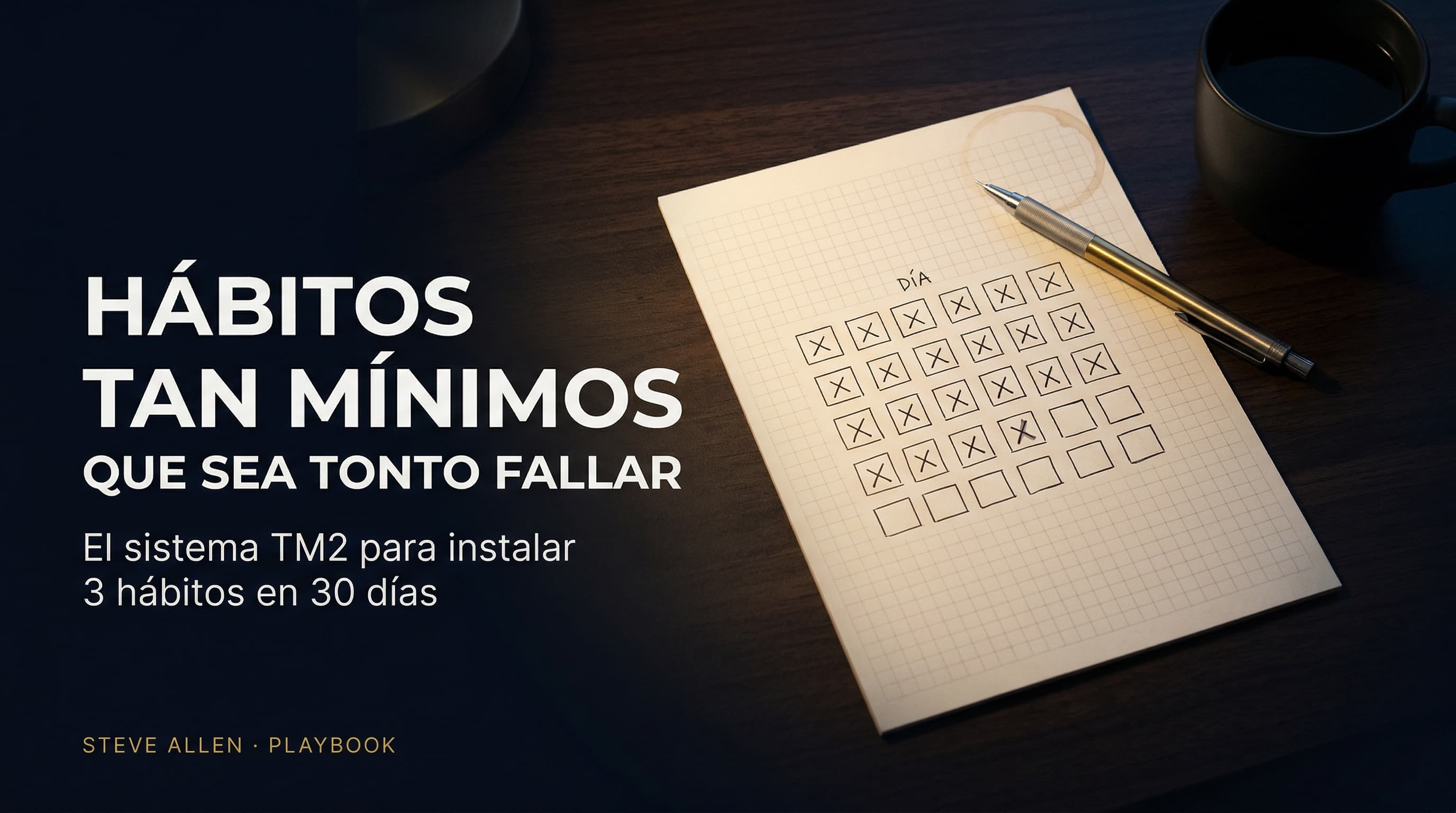 Playbook: Hábitos Tan Mínimos Que Sea Tonto Fallar