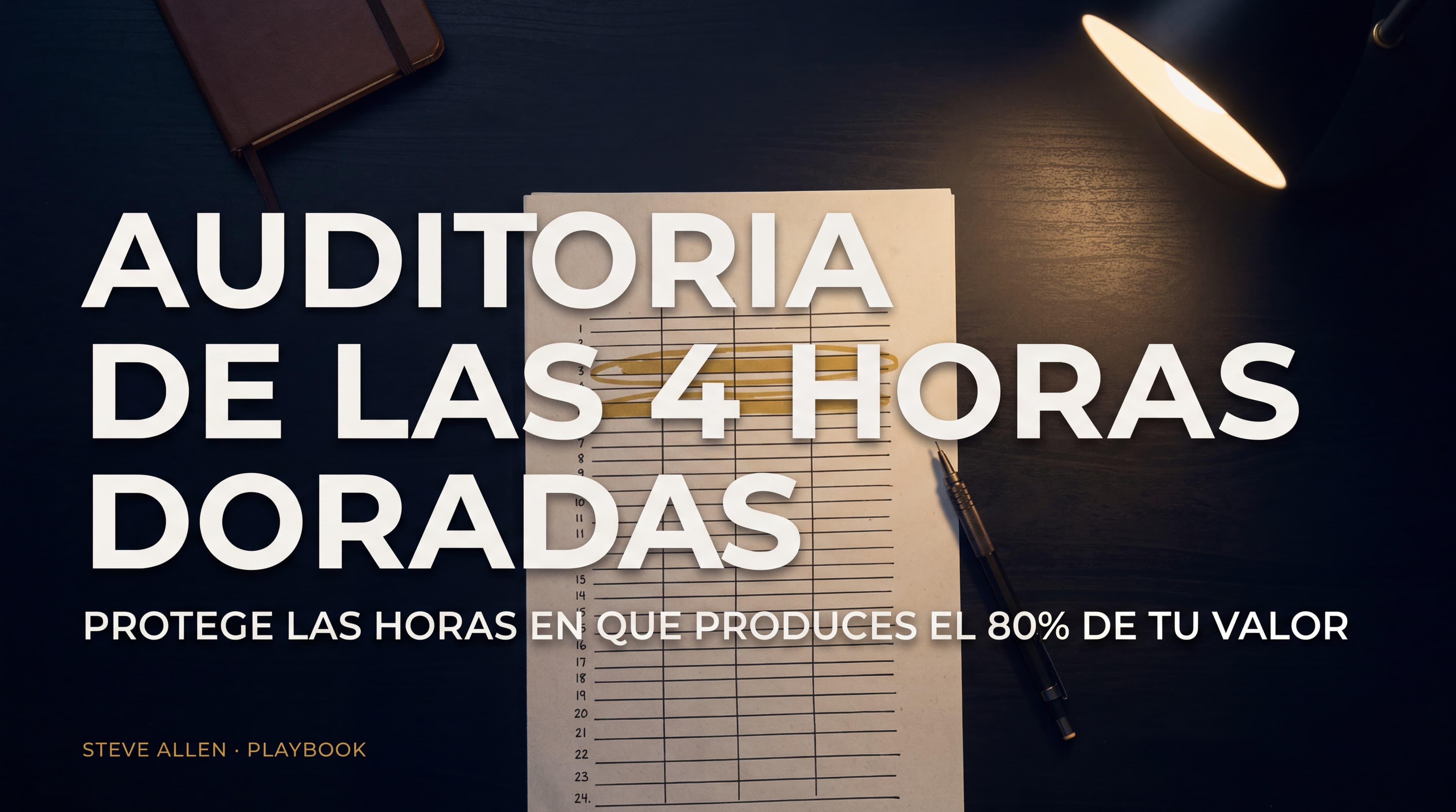 Playbook: Auditoría de las 4 Horas Doradas
