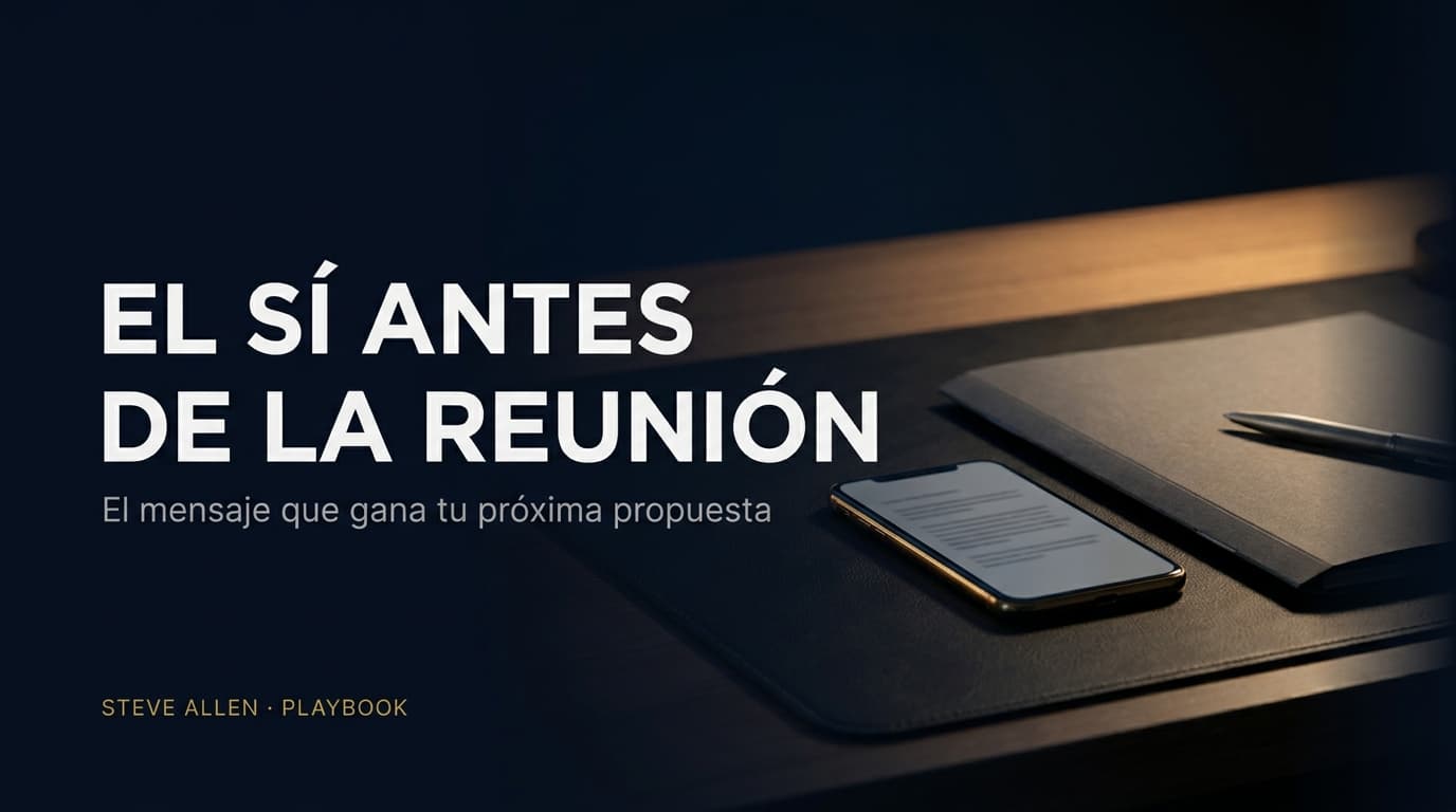 Playbook: El sí antes de la reunión